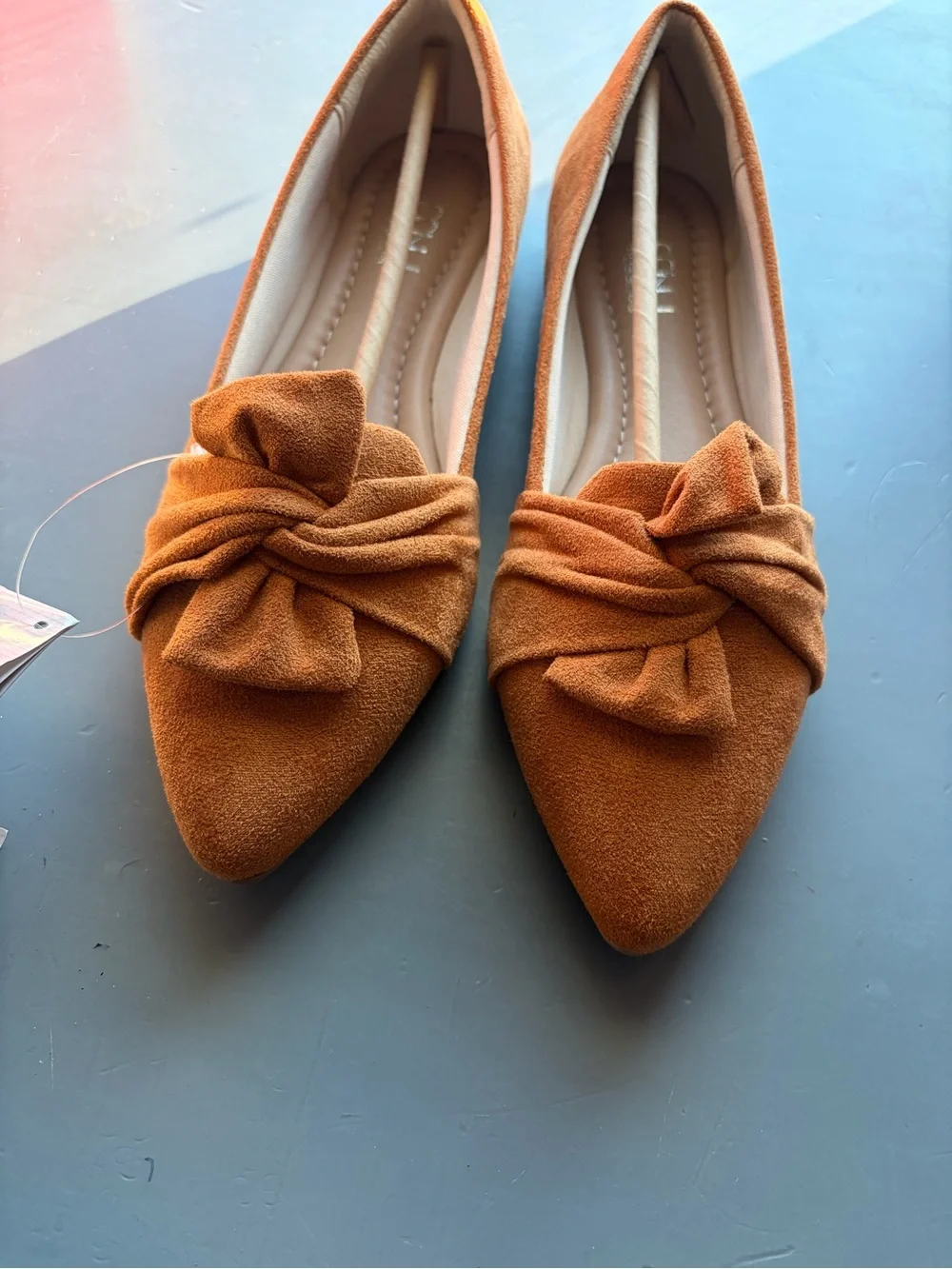Women suede flats